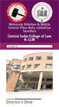 Mobile Screenshot of centralindiacollegeoflaw.com